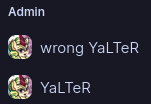the niri matrix channel has two accounts with admin

wrong yalter
and
yalter