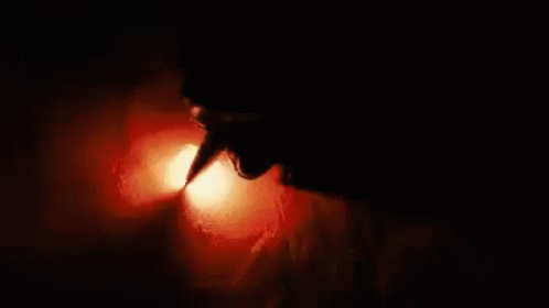Person literally writing fire