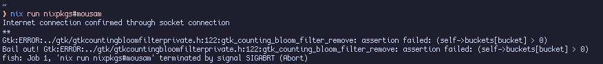 abort signal because of a bloom filter