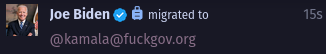 joe biden migrated to kamala