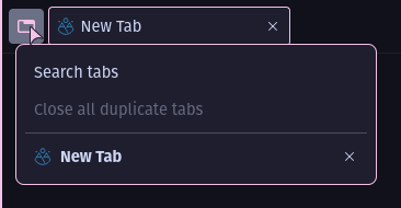 list all tabs button in firefox
