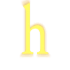 letter h in the style of the dark souls noun verbed thing