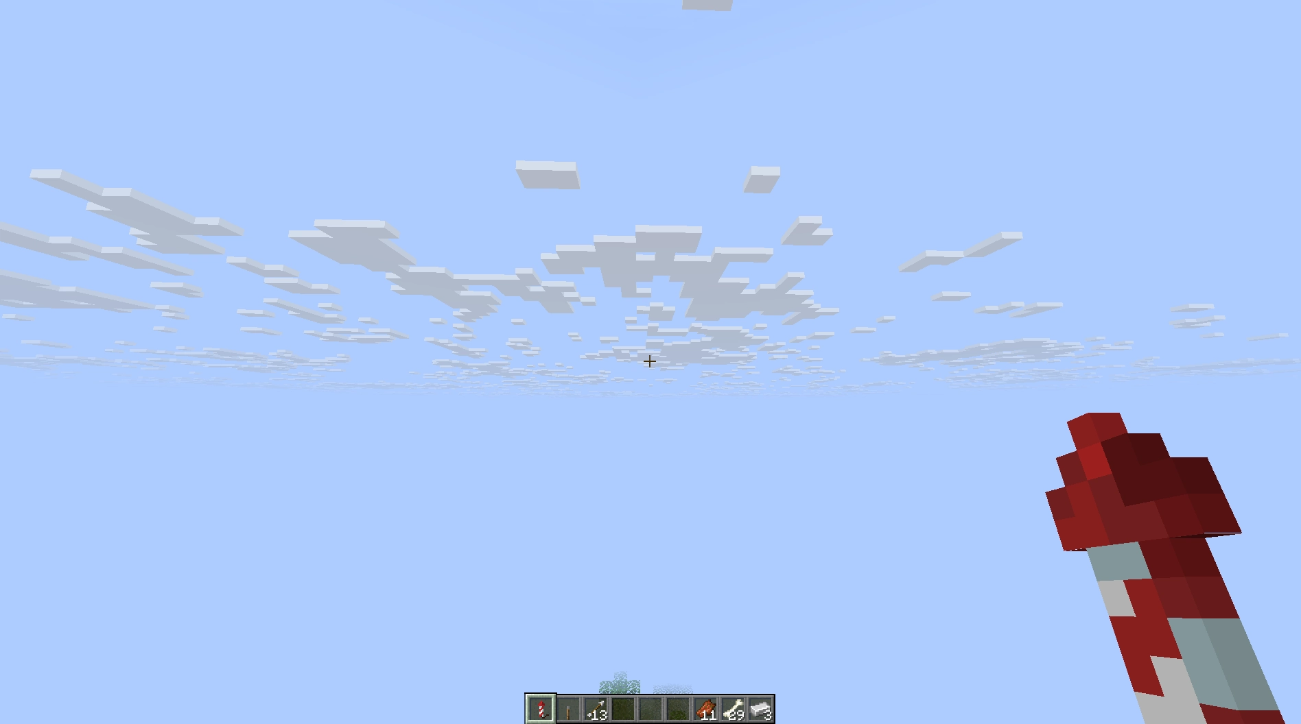 minecraft screenshot

2 chunk render distance but i can see the clouds go out way further