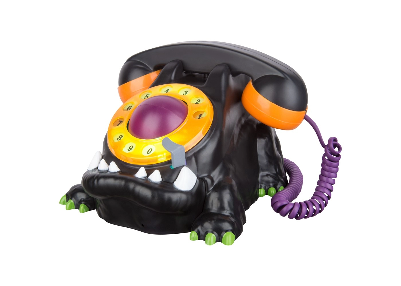 A sick ass old phone shaped like a monster