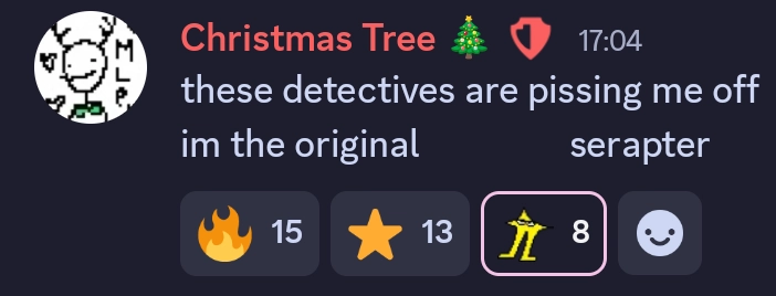 these detectives are pissing me off

i'm the original

serapter