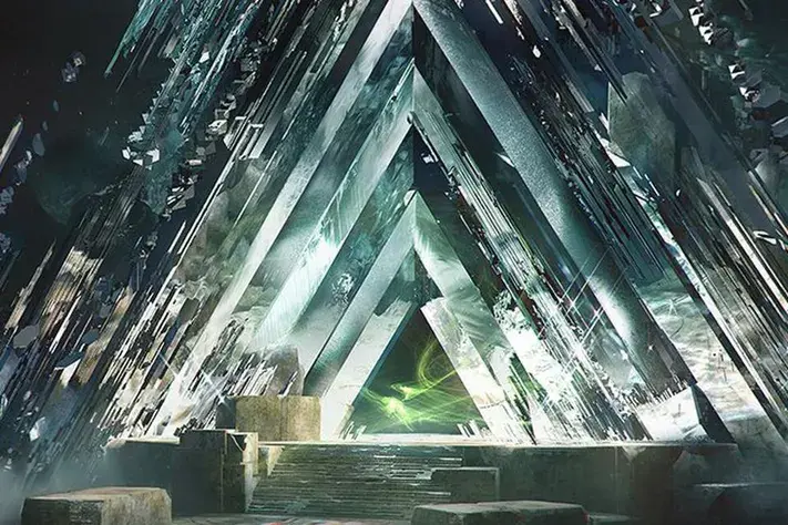 an image from the Destiny 2 raid Vault of Glass, which is called VoG by the community