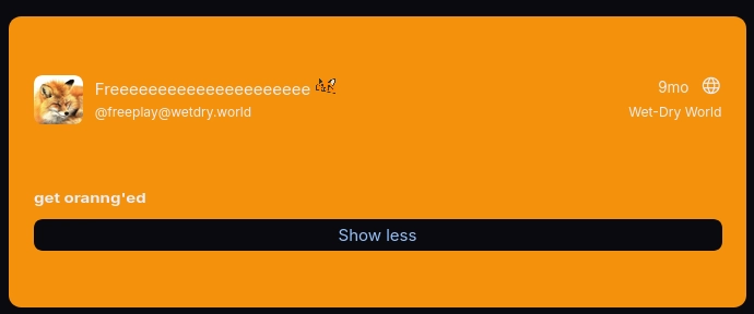 all of the post interaction buttons are hidden except the cw close button