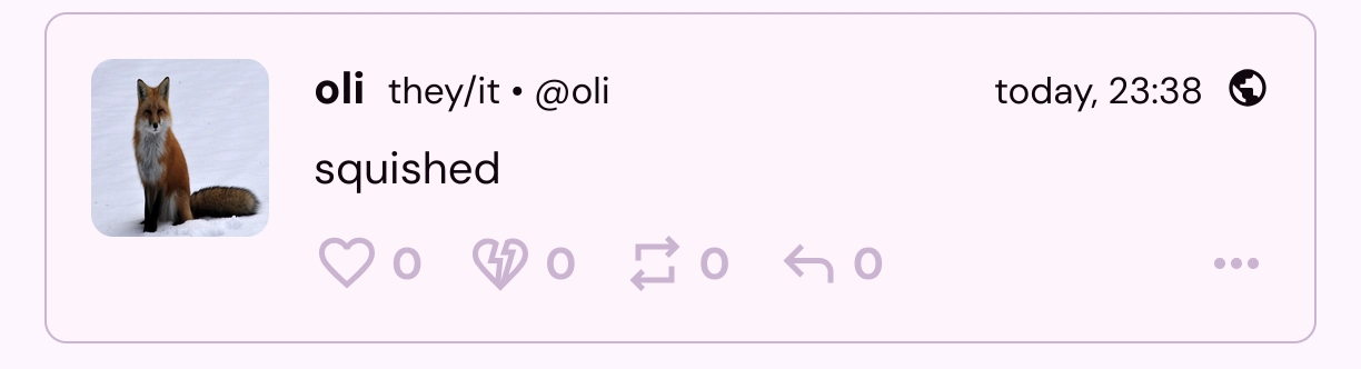 a digitigrade post by me

squished

context: my profile picture is squished