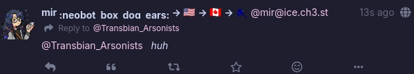 the emoji is just the name but lower down