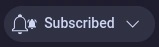 the youtube subscribe button

there are two bells

one is the "personalised" empty bell, and the other is the "all" filled bell but about quarter the size