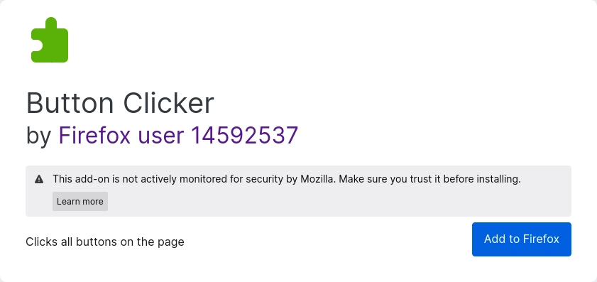 firefox addon called button clicker

it clicks all buttons on the page