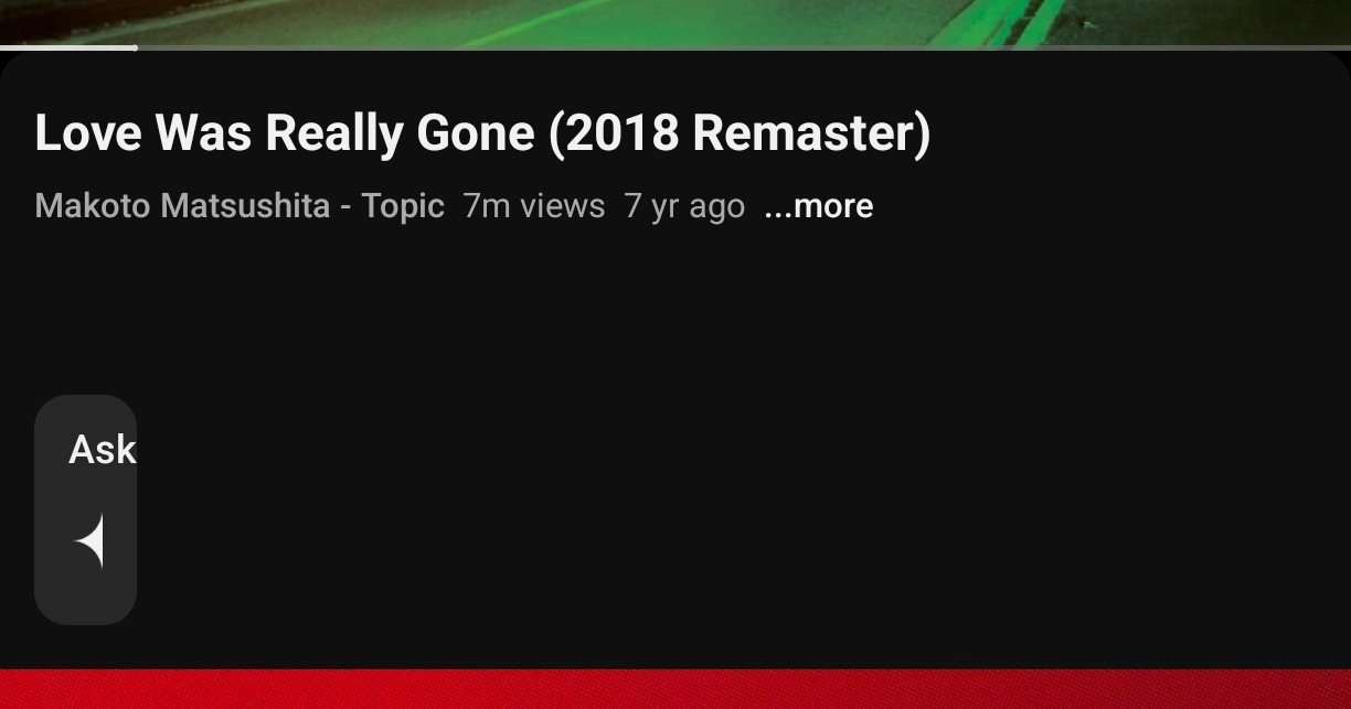 below the youtube video player in portrait mode

all the buttons are gone

the ask ai widget is a mere fraction of the width it's supposed to be