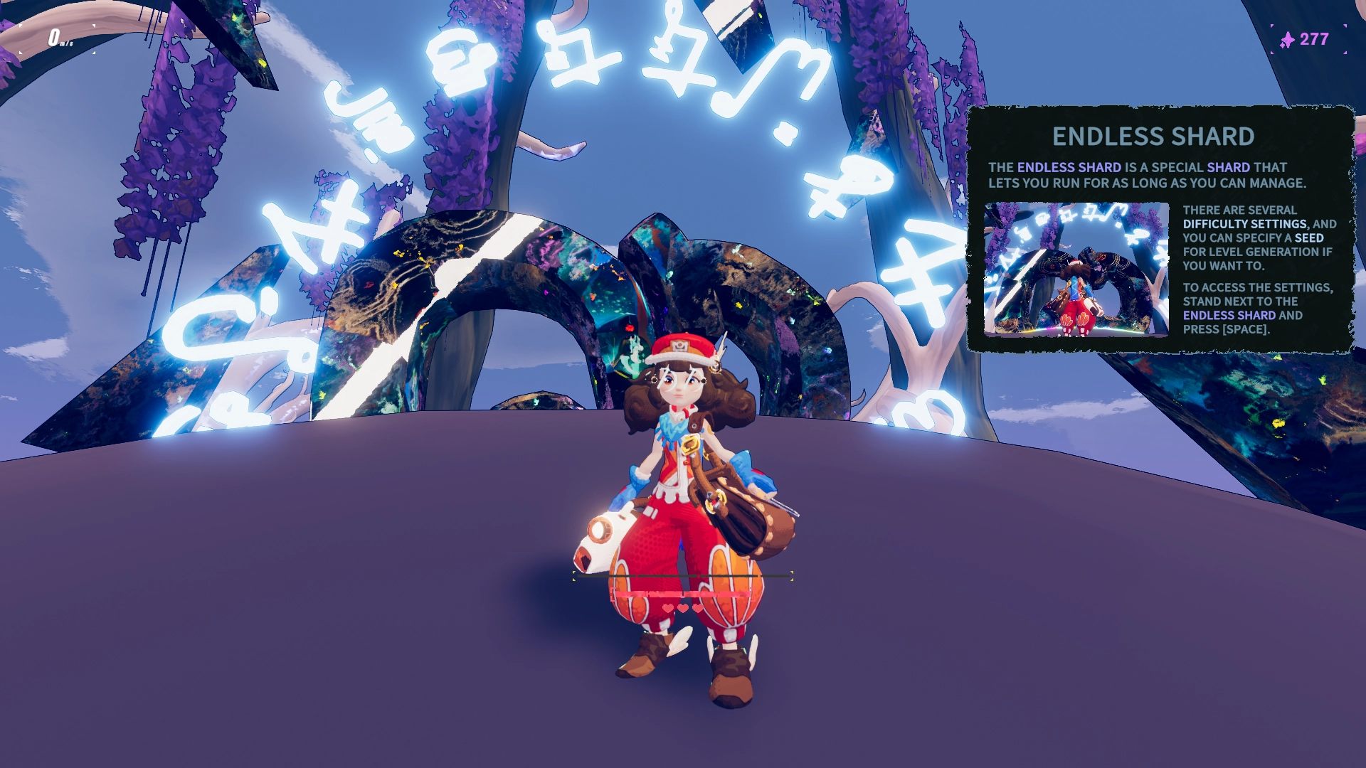 screenshot of haste: broken worlds

i'm at the endless shard