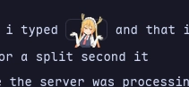 the emoji is there in image form when it should be just text