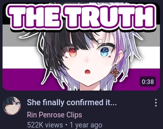 the clip where rin penrose reveals that she's asexual