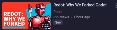 youtube video

Redot: Why We Forked Godot