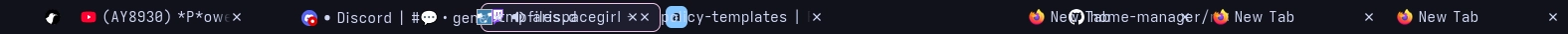 firefox tabs overlapping each other and there's a weird gap