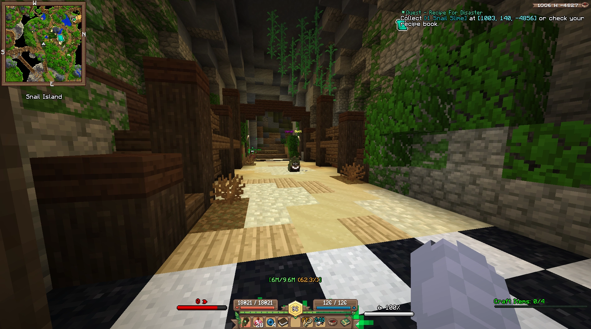 i bested usnail bolt in a race in wynncraft