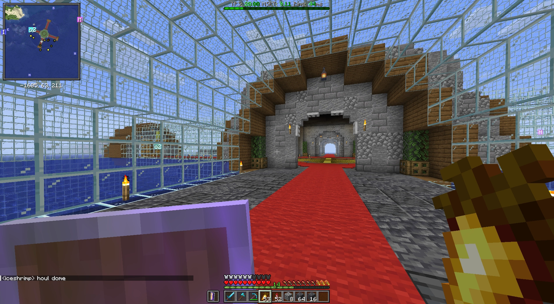 houl's glass dome base on floof company