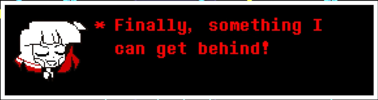Chara: Finally, something I can get behind!