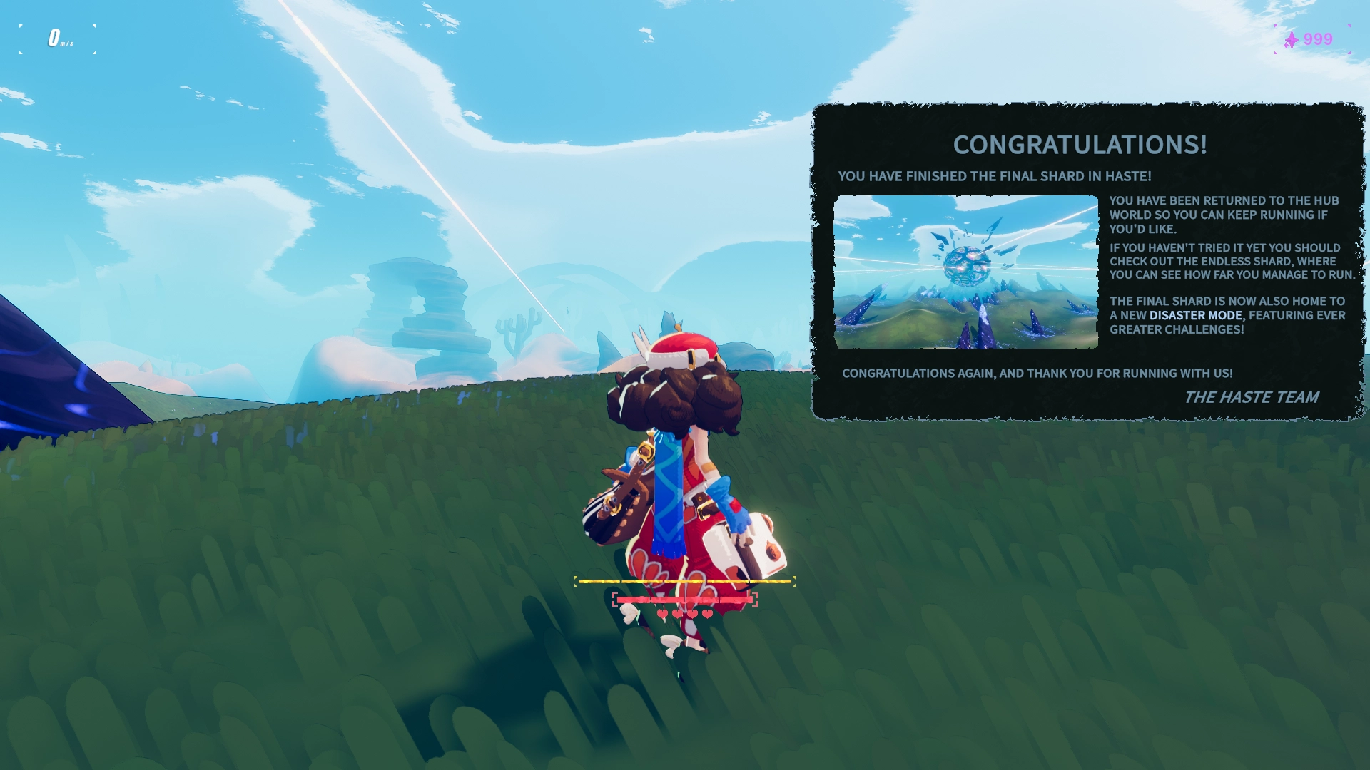 i've completed the final shard in haste