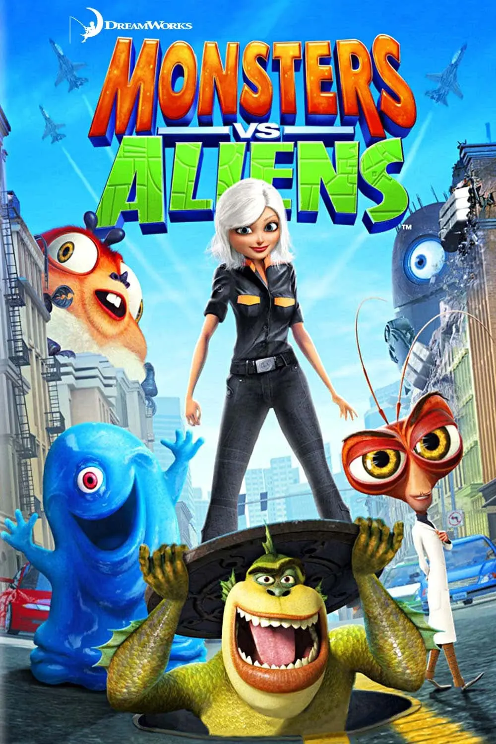 Poster for the movie "Monsters vs. Aliens"
