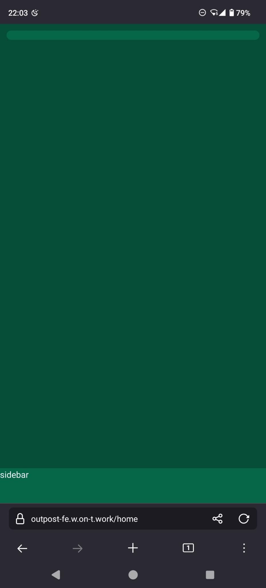 green rounded line and "sidebar" on the bottom