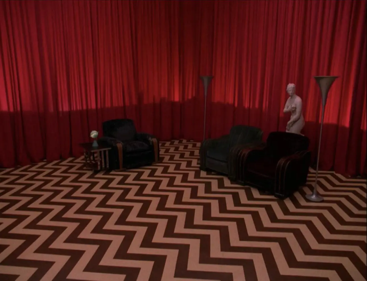 The red room / lodge from twin peaks.