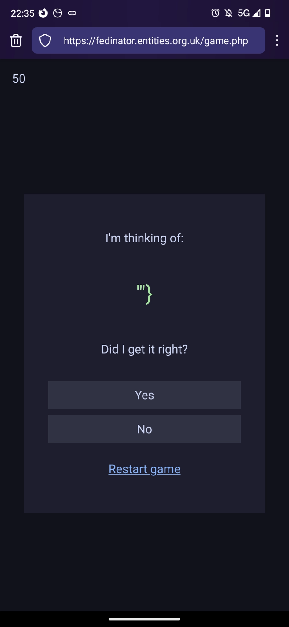 "Did I get it right?"

'"}